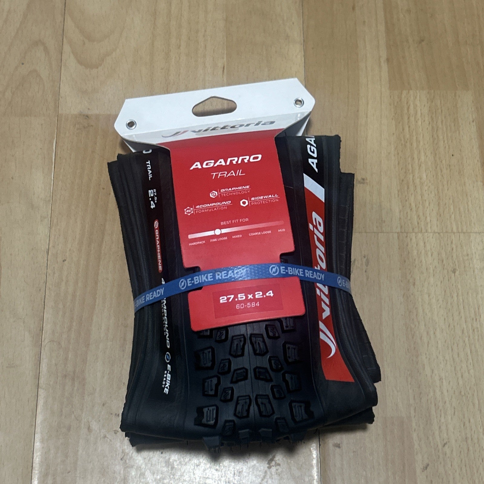 Vittoria Agarro Trail 27.5 x 2.4 (60-584) eBike, Tubeless, Trail Casing MTB Tyre