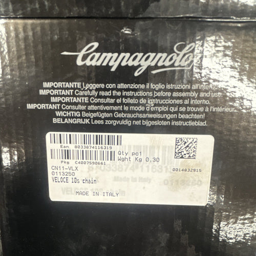 Campagnolo Veloce Bike Chain 10 Speed Road Silver Steel CN11-VLX