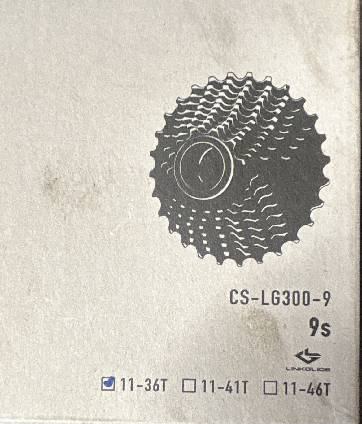Shimano CS-LG300-9 Linkglide 9-Speed Cassette 11-36T Silver Steel