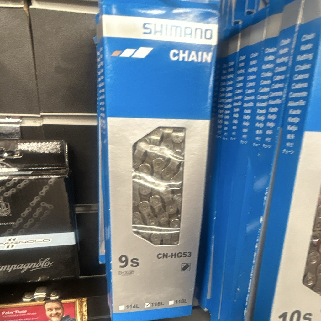 Shimano CN-HG53 Bike Chain Universal 9 Speed 116L Silver Steel
