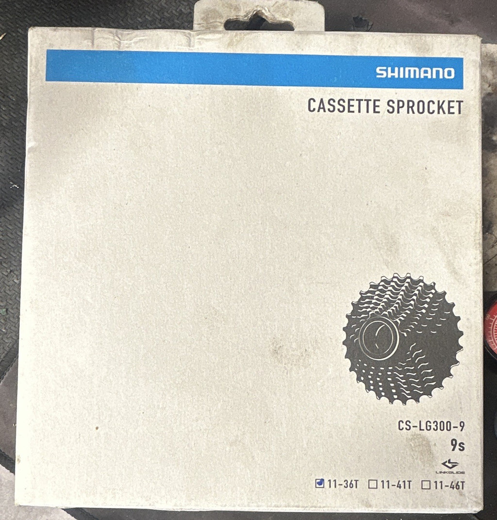 Shimano CS-LG300-9 Linkglide 9-Speed Cassette 11-36T Silver Steel