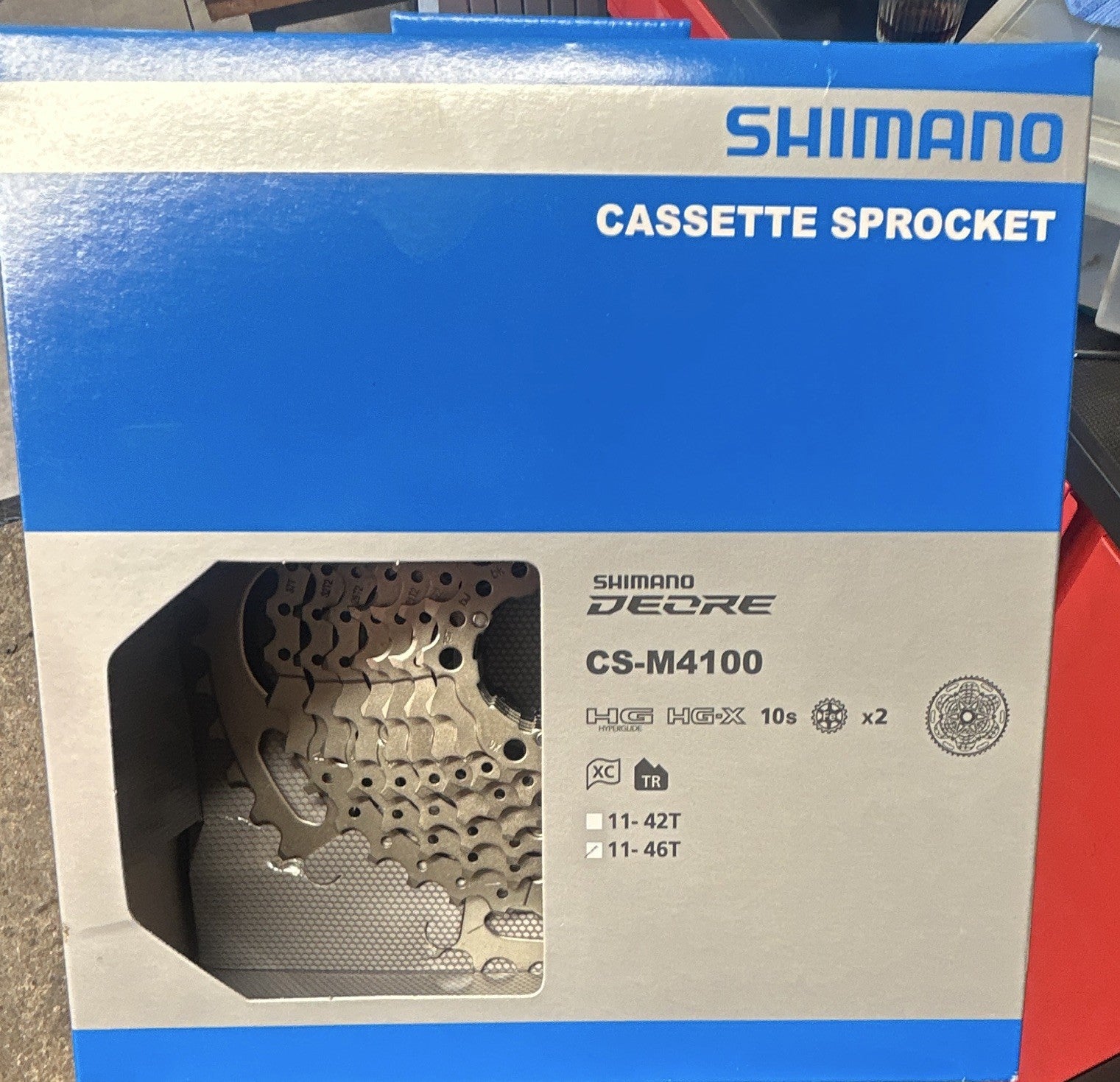 Shimano CS-M4100 Deore 10 Speed Cassette 11-46 Teeth for 10x2 Setup XC MTB