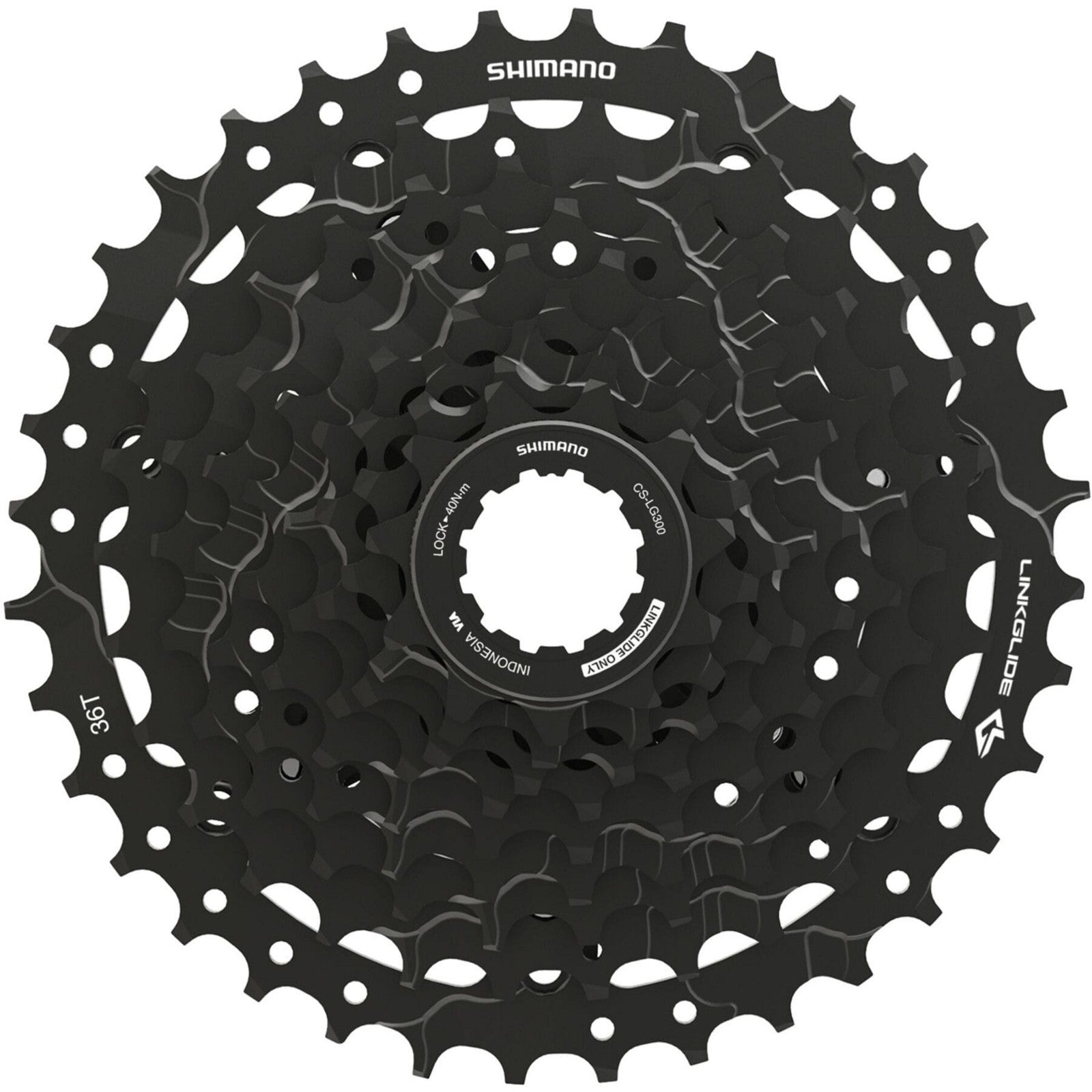 Shimano CS-LG300-9 Linkglide 9-Speed Cassette 11-36T Silver Steel
